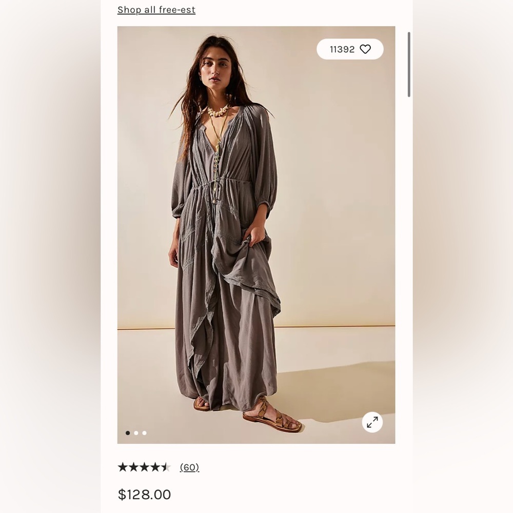 FREE People Plenty of Love Maxi ☘️